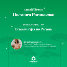 Sábados Literários – 13ª Edição – Literatura Paranaense
