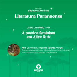 Sábados Literários – 13ª Edição – Literatura Paranaense