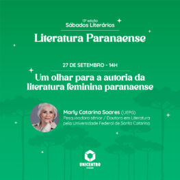 Sábados Literários – 13ª Edição – Literatura Paranaense