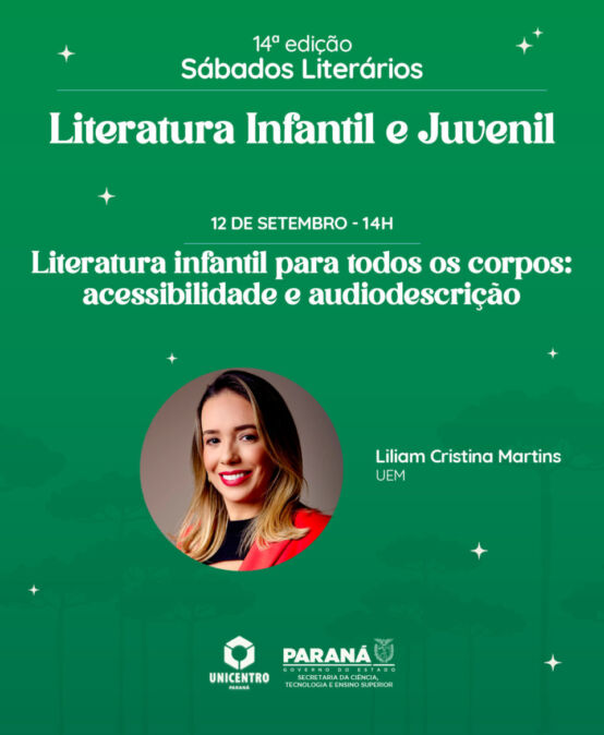Sábados Literários 14ª edição – Literatura Infantil e Juvenil