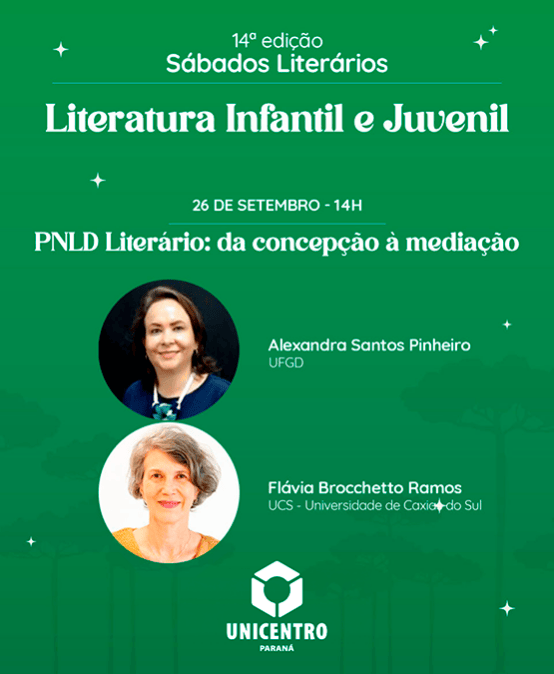 Sábados Literários 14ª edição – Literatura Infantil e Juvenil