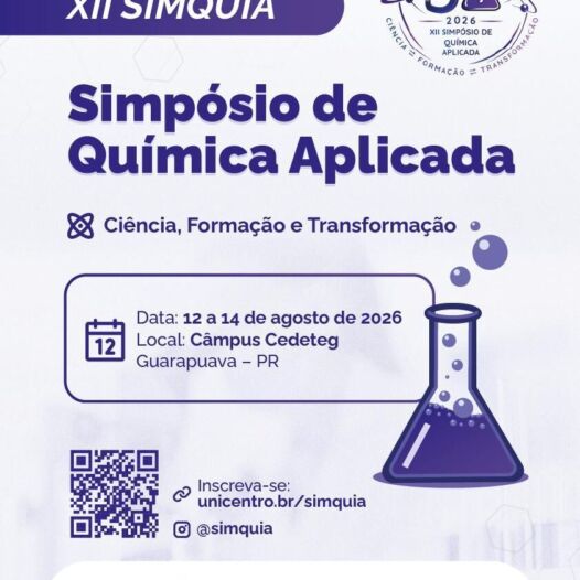 XII Simquia – Simpósio de Química Aplicada