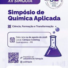 XII Simquia – Simpósio de Química Aplicada
