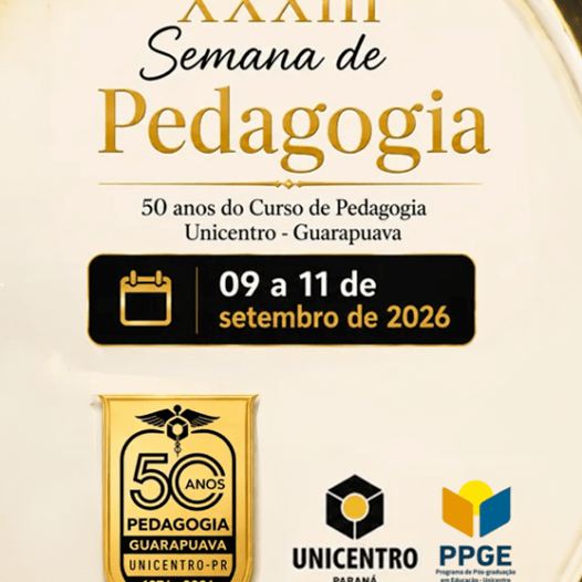 XXXIII Semana de Pedagogia – 50 anos