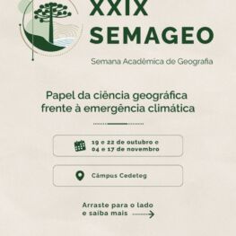 XXIX Semana de Geografia da Unicentro (Cedeteg)