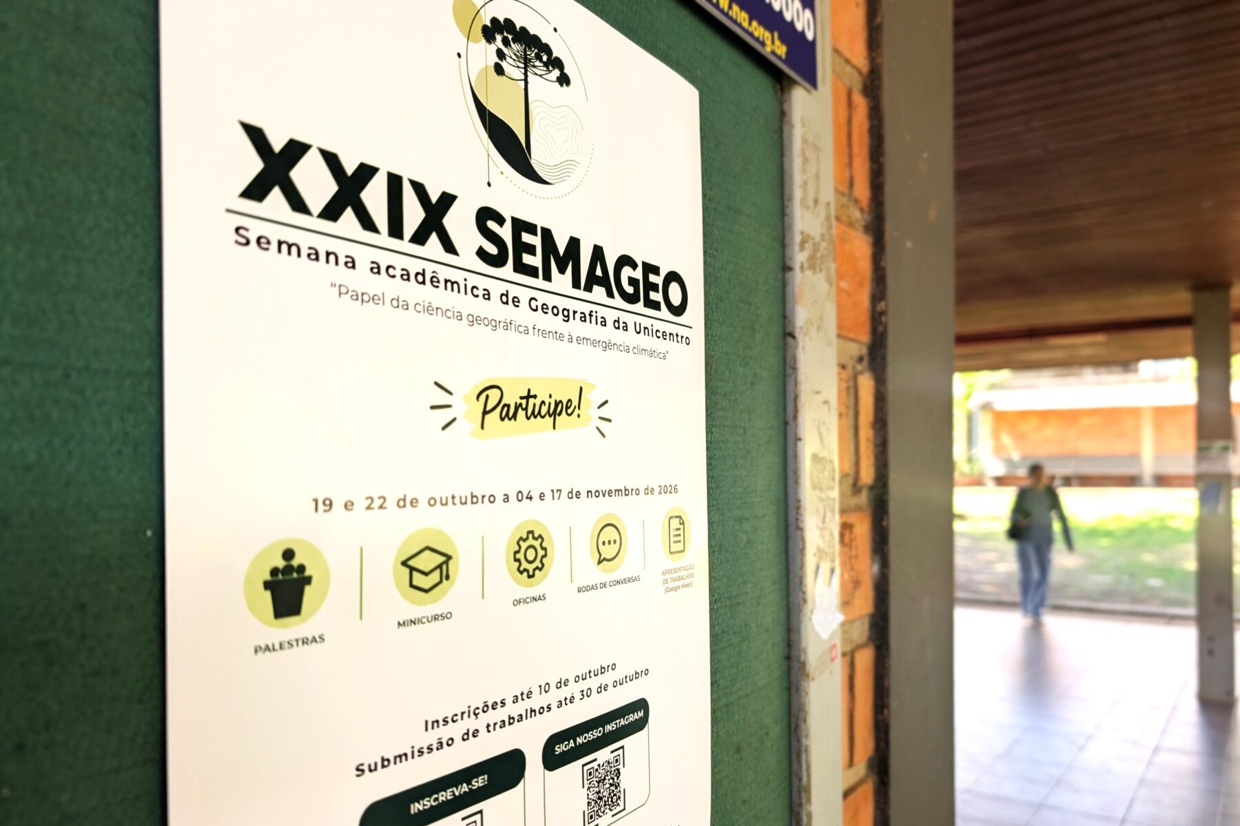 29ª Semana de Geografia da Unicentro em Guarapuava está com inscrições abertas